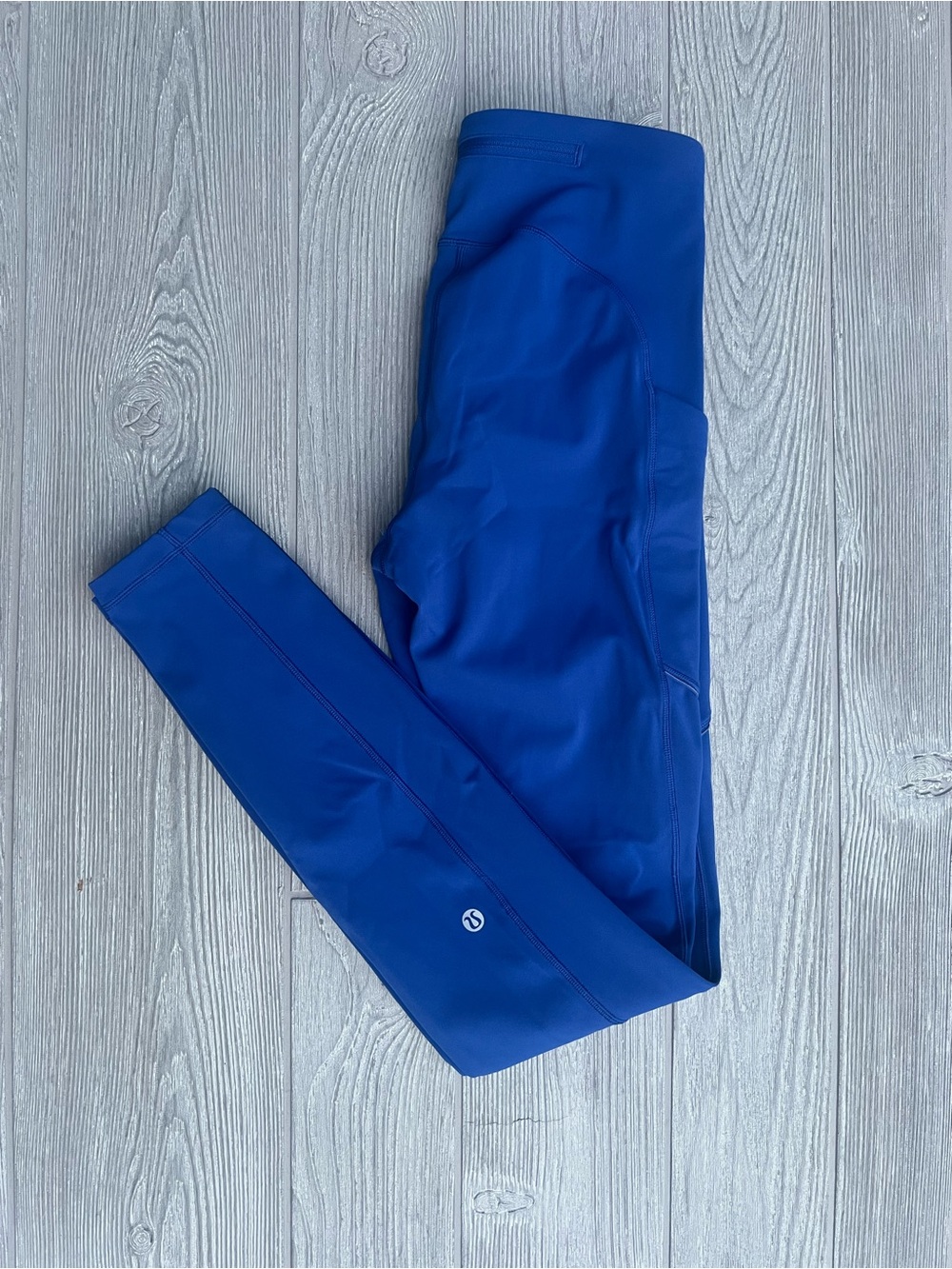 Lululemon Speed Up Tight 28” Wild Bluebell Size 4 Calf Logo Pockets